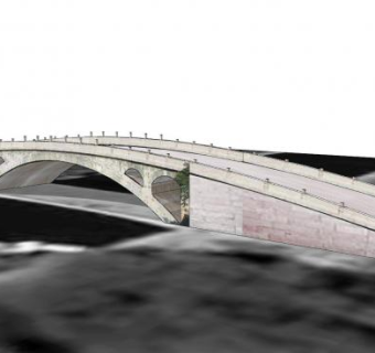 中式赵州桥SU模型下载_sketchup草图大师SKP模型