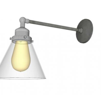 长杆壁灯su模型下载_sketchup草图大师SKP模型