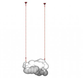 云朵吊灯su模型下载_sketchup草图大师SKP模型