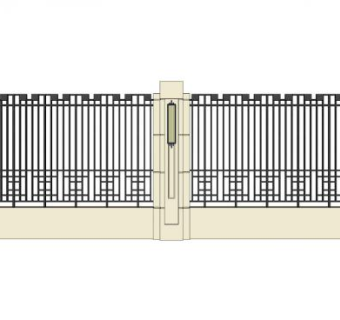 庭院栏杆su模型下载_sketchup草图大师SKP模型