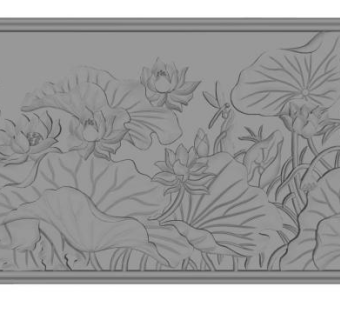 莲花浮雕su模型下载_sketchup草图大师SKP模型