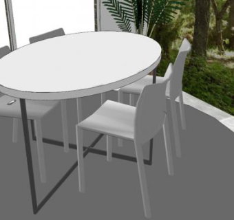 厨房桌子su模型下载_sketchup草图大师SKP模型