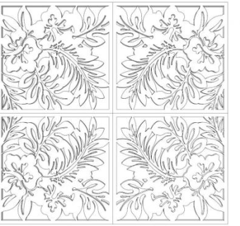 镂空雕花板su模型下载_sketchup草图大师SKP模型