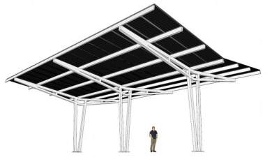 伸缩遮阳棚su模型下载_sketchup草图大师SKP模型