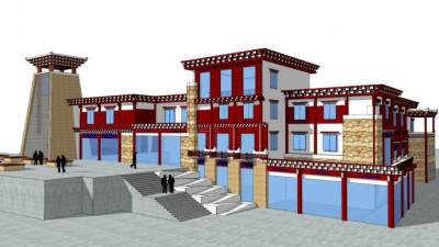 特色建筑su模型下载_sketchup草图大师SKP模型