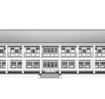中式古建筑民宅SU模型下载_sketchup草图大师SKP模型