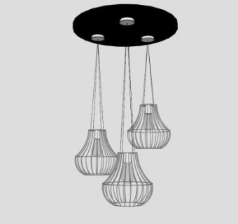 吧台吊灯su模型下载_sketchup草图大师SKP模型