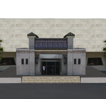 中式兵马俑三号坑SU模型下载_sketchup草图大师SKP模型