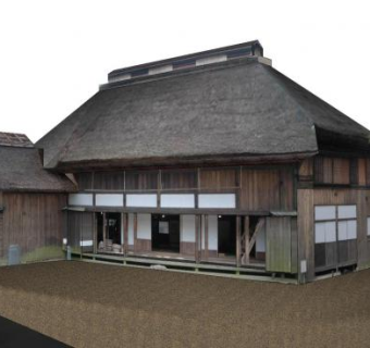 日式古建草房SU模型下载_sketchup草图大师SKP模型