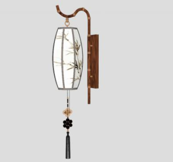 现代中式室外壁灯su模型下载_sketchup草图大师SKP模型