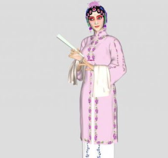 中式戲劇人物su模型下载_sketchup草图大师SKP模型