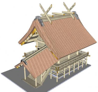 日式建筑房子SU模型下载_sketchup草图大师SKP模型