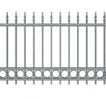 园林景观铁栏杆su模型下载_sketchup草图大师SKP模型
