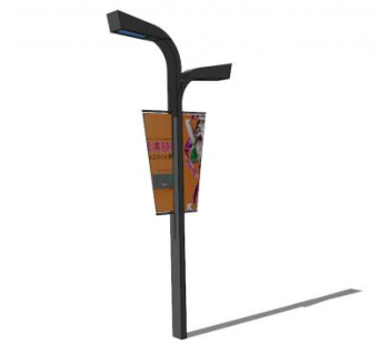 广告路灯su模型下载_sketchup草图大师SKP模型