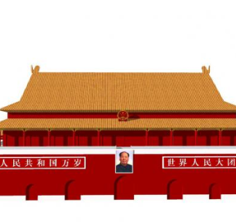 中式承天门SU模型下载_sketchup草图大师SKP模型