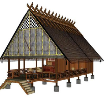 东南亚风格餐厅su模型下载_sketchup草图大师SKP模型