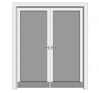 会议室玻璃门su模型下载_sketchup草图大师SKP模型