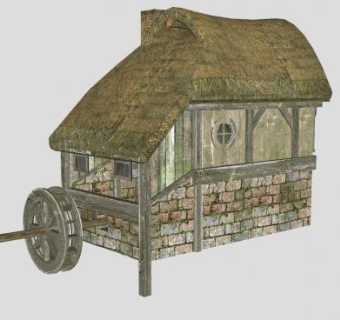 欧式古老建筑SU模型下载_sketchup草图大师SKP模型