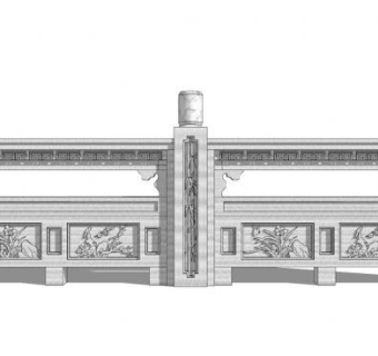 石扶手su模型下载_sketchup草图大师SKP模型