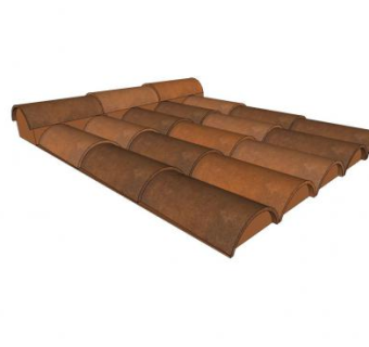 新中式屋檐瓦顶SU模型下载_sketchup草图大师SKP模型