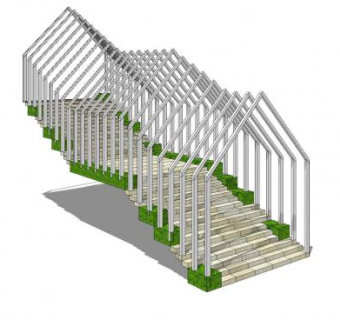 现代商业阶梯SU模型下载_sketchup草图大师SKP模型