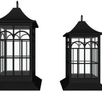 欧式柱头灯su模型下载_sketchup草图大师SKP模型