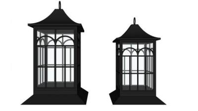 欧式柱头灯su模型下载_sketchup草图大师SKP模型