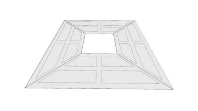 现代方形树坑护板SU模型下载_sketchup草图大师SKP模型