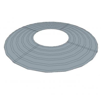 现代圆形护树板SU模型下载_sketchup草图大师SKP模型