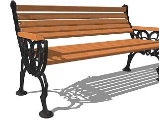 户外公共座椅设计su模型下载_sketchup草图大师SKP模型