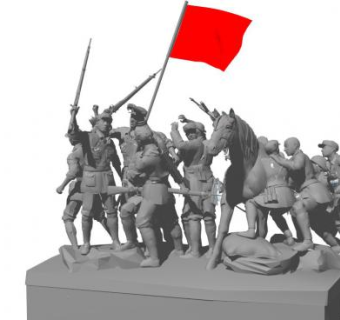 革命人物雕像su模型下载_sketchup草图大师SKP模型