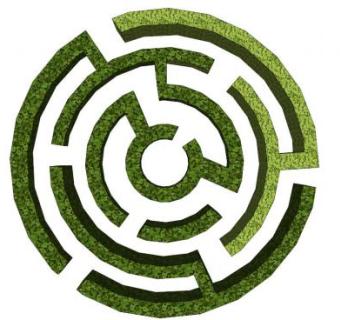 圆形迷宫su模型下载_sketchup草图大师SKP模型