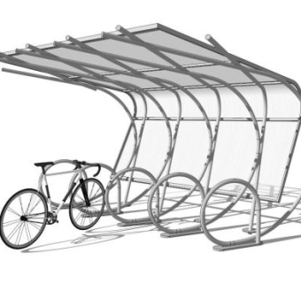 自行车雨棚su模型下载_sketchup草图大师SKP模型