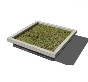 现代石制树池SU模型下载_sketchup草图大师SKP模型