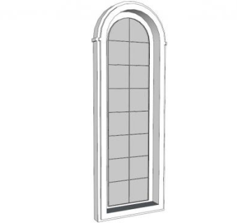 拱形的窗su模型下载_sketchup草图大师SKP模型