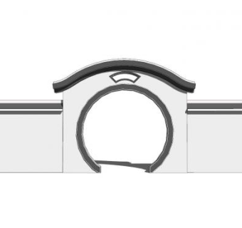 中式月亮门景墙SU模型下载_sketchup草图大师SKP模型