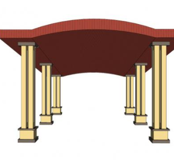 现代简欧长廊SU模型下载_sketchup草图大师SKP模型