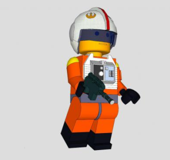 Lego机器人玩具SU模型下载_sketchup草图大师SKP模型