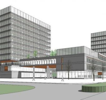 高层办公建筑su模型下载_sketchup草图大师SKP模型