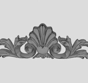 山花浮雕su模型下载_sketchup草图大师SKP模型