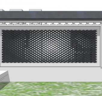 瓦片景墙su模型下载_sketchup草图大师SKP模型