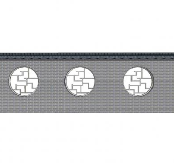 中式围墙院墙SU模型下载_sketchup草图大师SKP模型