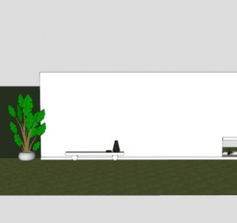 中式简约围墙SU模型下载_sketchup草图大师SKP模型