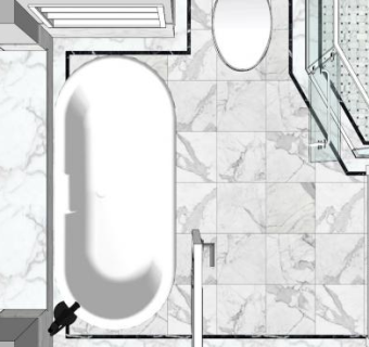 卫生间地面瓷砖su模型下载_sketchup草图大师SKP模型