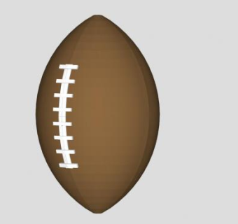 橄榄球的SKP模型素材设计_su模型下载 草图大师模型_SKP模型