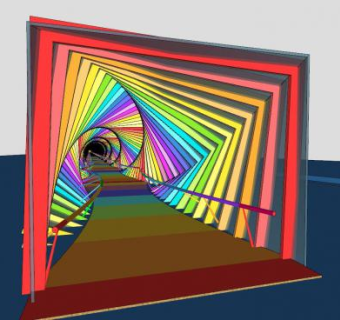 现代彩虹桥SU模型下载_sketchup草图大师SKP模型