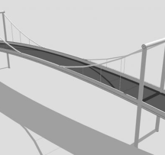 现代大桥SU模型下载_sketchup草图大师SKP模型