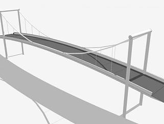 现代大桥SU模型下载_sketchup草图大师SKP模型