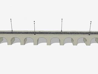 现代高架大桥SU模型下载_sketchup草图大师SKP模型