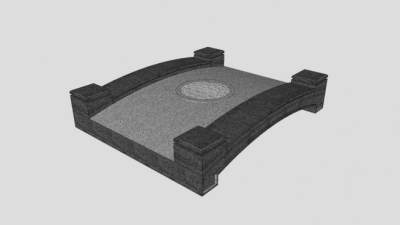 中式石桥SU模型下载_sketchup草图大师SKP模型